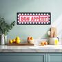 Stripe Border Bon Appetit Framed Print, thumbnail 3 of 8