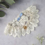Personalised Blush Or Ivory Lace Wedding Garter, thumbnail 5 of 11