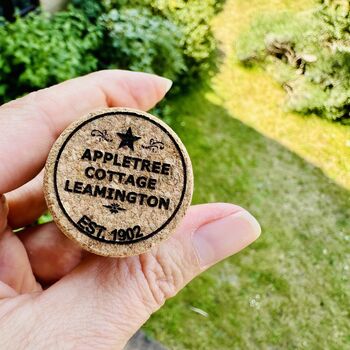 Luxury Personalised Champagne Cork Key Ring, 2 of 5