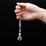 Healing Hands Rose Quartz Pendant Necklace | Silver Plated, thumbnail 7 of 7