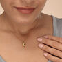 Teardrop Necklace Silver Plated Or Gold Plated, thumbnail 2 of 7