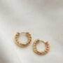 Braided Rope Hoop Earrings, thumbnail 2 of 2