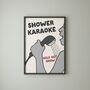 Shower Karaoke | Bathroom Art Print, thumbnail 2 of 4