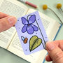 February Magnetic Birth Flower Bookmark Violet, thumbnail 5 of 7