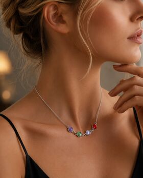 Personalised Create Your Own Family Birthstones Necklace, 7 of 12