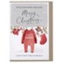 Personalised Love From The Bump Christmas Card For Mummy, thumbnail 4 of 4