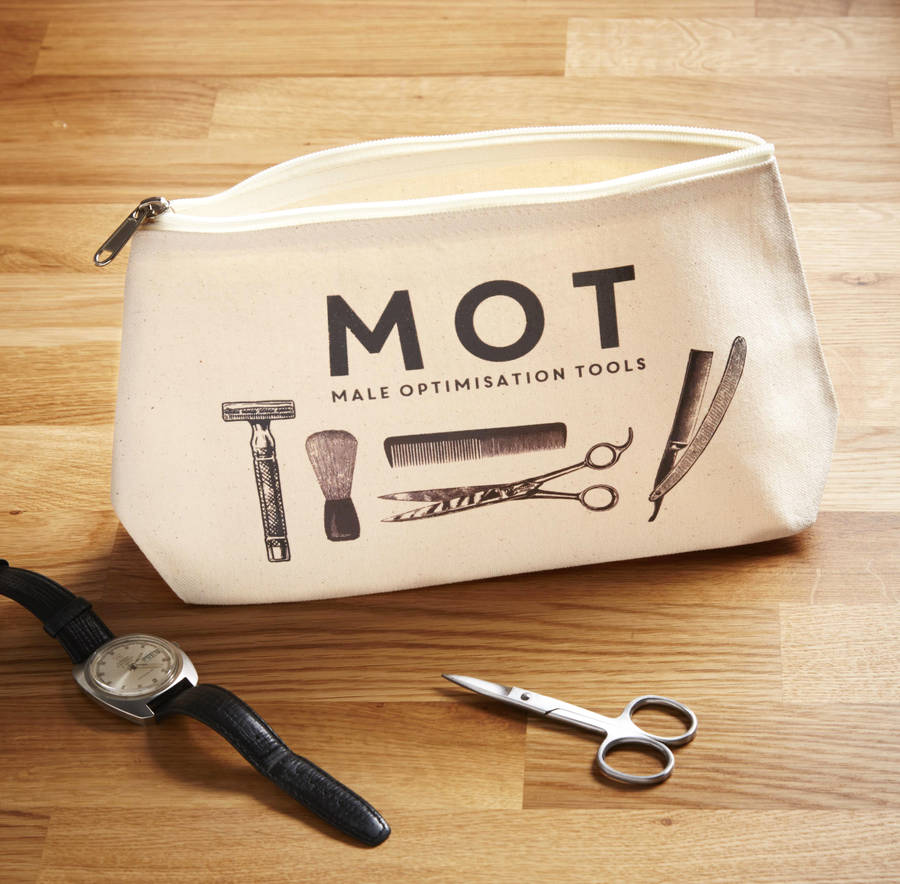 'mot' mens wash bag by of life & lemons