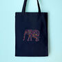 Elephant Tote Bag Embroidery Kit, thumbnail 1 of 5