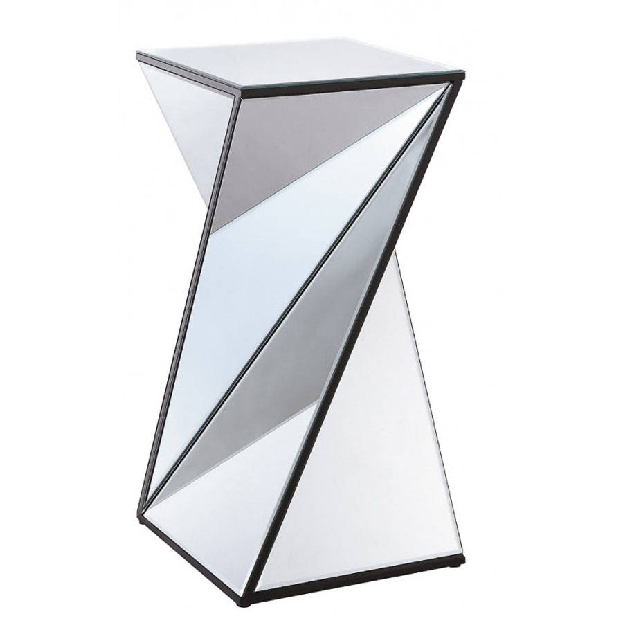 Mirrored Z Pedestal In Three Sizes By Out There Interiors
