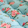 Heritage Blue Floral Bench Cushion, thumbnail 4 of 5