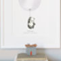 Personalised Gender Neutral Baby Grey Balloon Picture, thumbnail 4 of 10