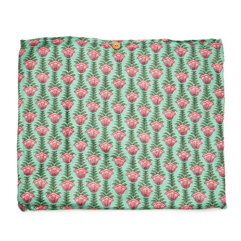 Serendipity Cotton Quilted Tote Bag Lt. Green Lotus, 4 of 4