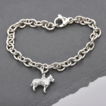 German Shepherd Silver Dog Charm, 5 of 11