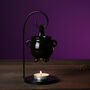 Black Halloween Cauldron Oil Burner And Wax Melter, thumbnail 2 of 5