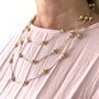 Beaded Three Strand Statement Necklace, thumbnail 2 of 8