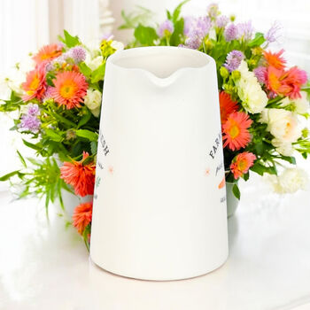 Farm Fresh Flower Vase Jug Gift For Her, 6 of 6