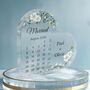 Personalised Wedding Date Acrylic Heart, thumbnail 4 of 5