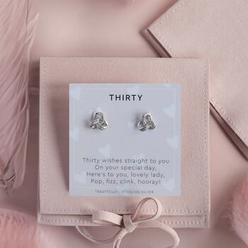 30th Birthday Earring Studs, 5 of 5