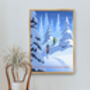 Go Snowshoeing Travel Poster Art Print, thumbnail 5 of 8