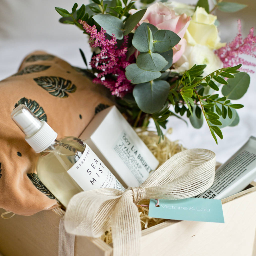Beauty Gift Box And Flowers, Central London Delivery By Victoire & Lou