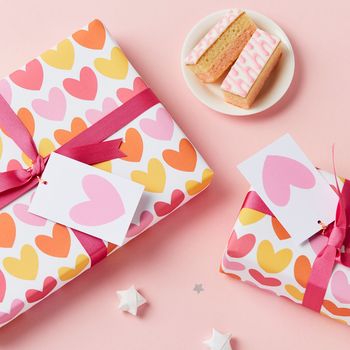 Pink Heart Wrapping Paper Set, 6 of 6