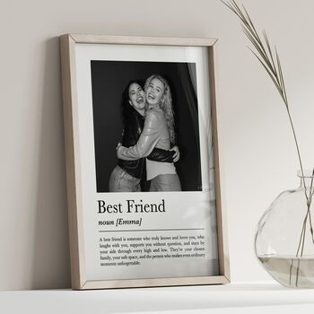 Personalised Best Friend Gift, Custom Photo Print, 4 of 6