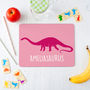 Children's Personalised Dinosaur Placemat, thumbnail 2 of 12