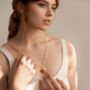 Chunky Gold Heart Locket Necklace, thumbnail 2 of 9