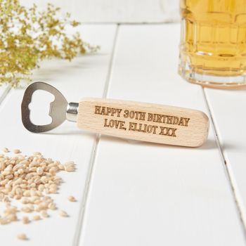 Personalised Daddy's Father's Day Beer Bottle Opener, 2 of 6