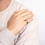 Men’s Personalised Stainless Steel Spinner Ring With Gold – 8mm, thumbnail 5 of 8