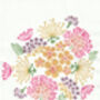 Pure Poetry Floral Wood Block Print Three Colour Options, thumbnail 4 of 7