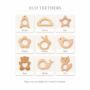 Personalised Baby Comforter With Wooden Teether, thumbnail 5 of 6