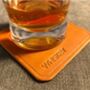 Personalised Stamped Tan Leather Coaster, thumbnail 7 of 12
