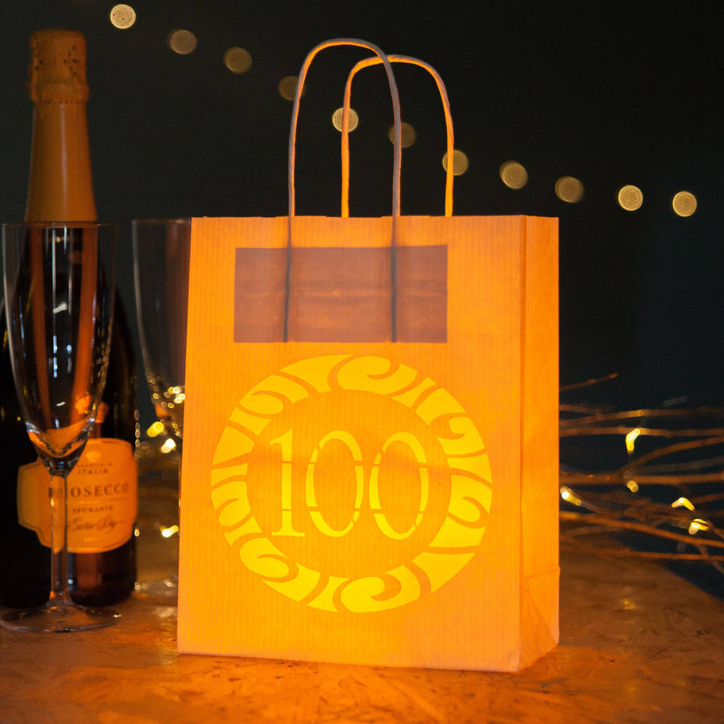 50th Birthday Party Bags Lanterns With Vellum By Baloolah Bunting