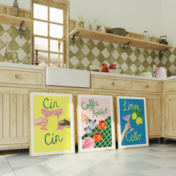 Limoncello Italian Cocktail Art Print, 5 of 10