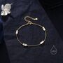 Baguette Cz Satellite Bracelet In Sterling Silver, thumbnail 4 of 12