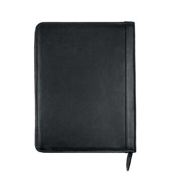 Personalised Zip Up A4 Leather Portfolio In Black, 5 of 8