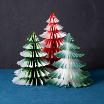 Three Christmas Tree Table Centrepiece Decorations, 3 of 3