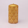 G Decor Spark Glitter Elegant Pastel Pillar Candle, thumbnail 5 of 7