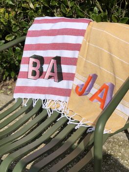 Personalised Initial Beach Towel, 5 of 10