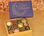 Eid Mubarak Purple And Gold 12 Chocolate Gift Box, thumbnail 1 of 2