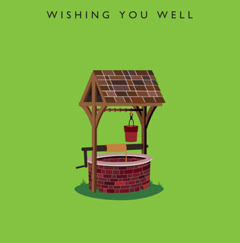 Wishing You Well, Funny, Pun, Isolation Card, 2 of 2