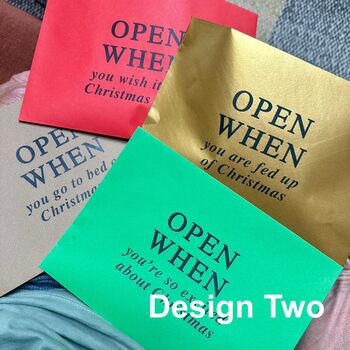Open When Envelopes For Christmas Advent Calendar, 4 of 4