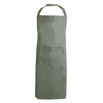 Personalised Forest Green Cotton Apron, 2 of 8