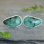 15ct Emerald Cufflinks In Sterling Silver, thumbnail 1 of 3