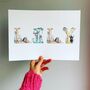 Personalised Fine Art Giclée Name Print, thumbnail 10 of 11