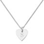 Sterling Silver Initial Heart Pendant, thumbnail 2 of 4