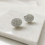 Stainless Steel Personalised Oval Wedding Cufflinks, thumbnail 5 of 6