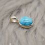 Turquoise Pendant Set In Sterling Silver Necklace, thumbnail 10 of 10
