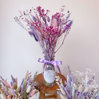 Purple Dried Flower Christmas Gift For Nanny, Grandma, 3 of 5